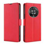 For Honor Magic4 Ultra-thin Voltage Side Buckle Flip Leather Case(Red)