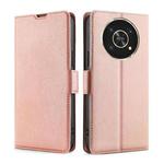 For Honor X30 Ultra-thin Voltage Side Buckle Flip Leather Case(Rose Gold)