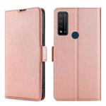 For TCL Bremen 5G / 20AX 5G / 20R 5G Ultra-thin Voltage Side Buckle PU + TPU Leather Phone Case(Rose Gold)