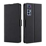 For TCL 30 5G / 30+ 5G Ultra-thin Voltage Side Buckle PU + TPU Leather Phone Case(Black)