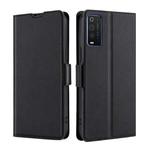 For TCL 205 Ultra-thin Voltage Side Buckle PU + TPU Leather Phone Case(Black)