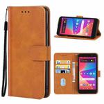 For BLU View 2 B130DL Leather Phone Case(Brown)