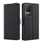 For Xiaomi Redmi K50 / K50 Pro Ultra-thin Voltage Side Buckle Flip Leather Case(Black)