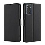 For Xiaomi Redmi Note 11 Global / Note 11S Ultra-thin Voltage Side Buckle Flip Leather Case(Black)