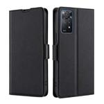 For Xiaomi Redmi Note 11 Pro 4G / 5G Ultra-thin Voltage Side Buckle Flip Leather Case(Black)