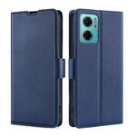For Xiaomi Redmi Note 11E 5G Ultra-thin Voltage Side Buckle Flip Leather Case(Blue)