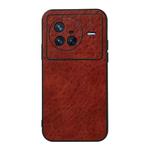 For vivo X80 Crazy Horse Texture PU Leather Phone Case(Brown)