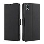 For Sony Xperia ACE III Ultra-thin Voltage Side Buckle Flip Leather Case(Black)