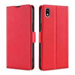 For Sony Xperia ACE III Ultra-thin Voltage Side Buckle Flip Leather Case(Red)