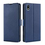 For Sony Xperia ACE III Ultra-thin Voltage Side Buckle Flip Leather Case(Blue)