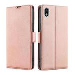 For Sony Xperia ACE III Ultra-thin Voltage Side Buckle Flip Leather Case(Rose Gold)