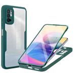 For Xiaomi Redmi Note 10 5G Acrylic + TPU 360 Degrees Full Coverage Phone Case(Green)