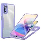 For Xiaomi Redmi Note 10 5G Acrylic + TPU 360 Degrees Full Coverage Phone Case(Purple)