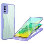 For OPPO A53 Acrylic + TPU 360 Degrees Full Coverage Phone Case(Purple)