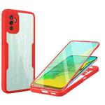 For OPPO A53 Acrylic + TPU 360 Degrees Full Coverage Phone Case(Red)