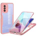 For Xiaomi Redmi K40 Acrylic + TPU 360 Degrees Full Coverage Phone Case(Pink)
