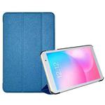 For Teclast P80 / P80X Ultra-thin 3-Fold Holder Leather Tablet Case(Blue)