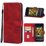 For vivo iQOO Z6 44W Leather Phone Case(Red)