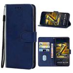 For vivo iQOO Z6 44W Leather Phone Case(Blue)