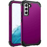 For Samsung Galaxy S22+ 5G PC + Silicone Phone Case(Dark Purple+Black)