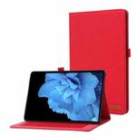 For vivo Pad 11 inch Horizontal Flip TPU + Fabric PU Leather Tablet Case(Red)