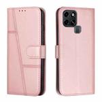 For Infinix Smart 6 Stitching Calf Texture Buckle Leather Phone Case(Pink)