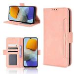 For Samsung Galaxy M23 5G Skin Feel Calf Pattern Horizontal Flip Leather Phone Case(Pink)