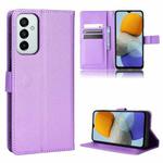 For Samsung Galaxy M23 5G Diamond Texture Leather Phone Case(Purple)