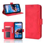 For Umidigi Bison X10G / X10G NFC Skin Feel Calf Pattern Leather Phone Case(Red)