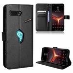For Asus ROG Phone II ZS660KL Diamond Texture Leather Phone Case(Black)
