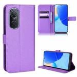 For Honor 50 SE / Huawei nova 9 SE Diamond Texture Leather Phone Case(Purple)