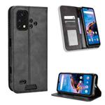 For Umidigi Bison X10G / X10G NFC Magnetic Buckle Retro Texture Leather Phone Case(Black)