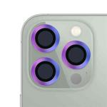 For iPhone 13 Pro / 13 Pro Max CD Texture Metal Lens Tempered Film (Colorful)