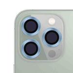 For iPhone 13 Pro / 13 Pro Max CD Texture Metal Lens Tempered Film (Sierra Blue)