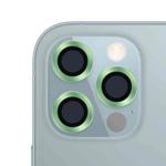 For iPhone 12 Pro CD Texture Metal Lens Tempered Film(Grass Green)