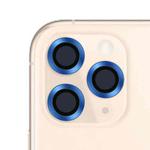 For iPhone 11 Pro / 11 Pro Max CD Texture Metal Lens Tempered Film (Ocean Blue)
