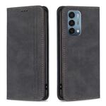 For OnePlus Nord N200 5G Magnetic RFID Blocking Anti-Theft Leather Phone Case(Black)