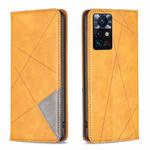 For Infinix Zero X Neo Prismatic Invisible Magnetic Leather Phone Case(Yellow)