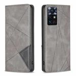 For Infinix Zero X Neo Prismatic Invisible Magnetic Leather Phone Case(Grey)