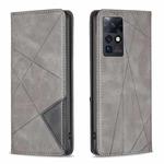 For Infinix Zero X / X Pro Prismatic Invisible Magnetic Leather Phone Case(Grey)