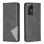 For Infinix Zero X / X Pro Prismatic Invisible Magnetic Leather Phone Case(Black)