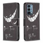 For OnePlus Nord N200 5G Drawing Pattern Leather Phone Case(Smirk)