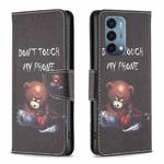 For OnePlus Nord N200 5G Drawing Pattern Leather Phone Case(Bear)