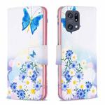 For OPPO Find X5 Pro Drawing Pattern Leather Phone Case(Butterfly Love)