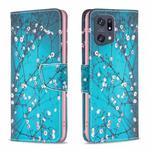 For OPPO Find X5 Pro Drawing Pattern Leather Phone Case(Plum Blossom)