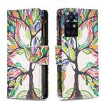 For Infinix Zero X Neo Colored Drawing Pattern Zipper Horizontal Flip Phone Leather Case(Tree)