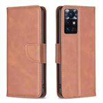 For Infinix Zero X Neo Lambskin Texture Leather Phone Case(Brown)