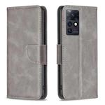 For Infinix Zero X / X Pro Lambskin Texture Leather Phone Case(Grey)