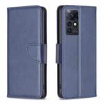 For Infinix Zero X / X Pro Lambskin Texture Leather Phone Case(Blue)