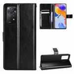 For Xiaomi Redmi Note 11 Pro 4G /5G Retro Crazy Horse Texture Leather Phone Case(Black)